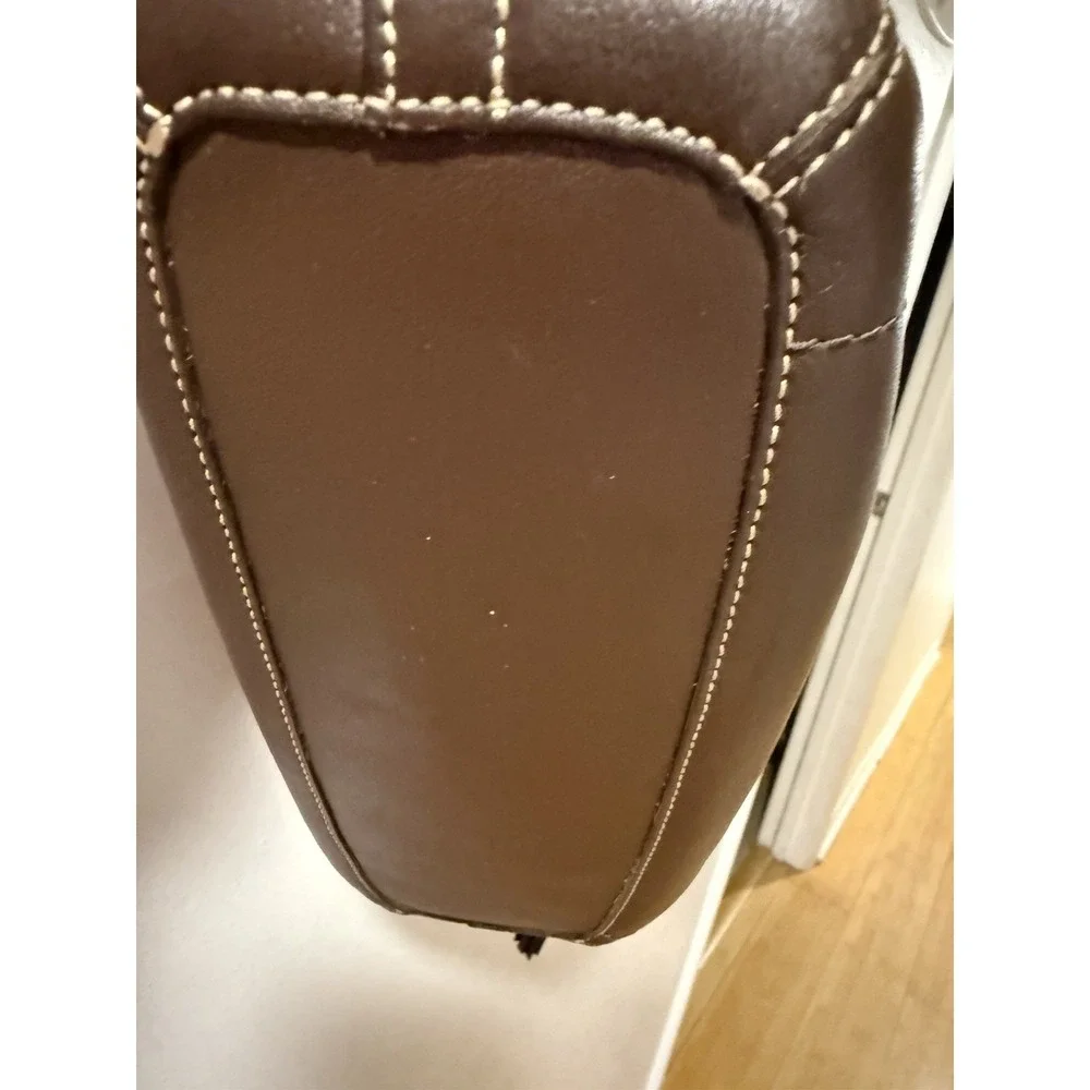 COACH Y2K Vintage East West Legacy Tassel Leather Brown  Shoulder Bag Purse 1417